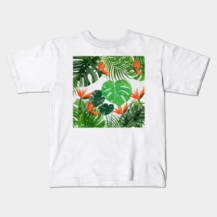 leaves tropical Kids T-Shirt